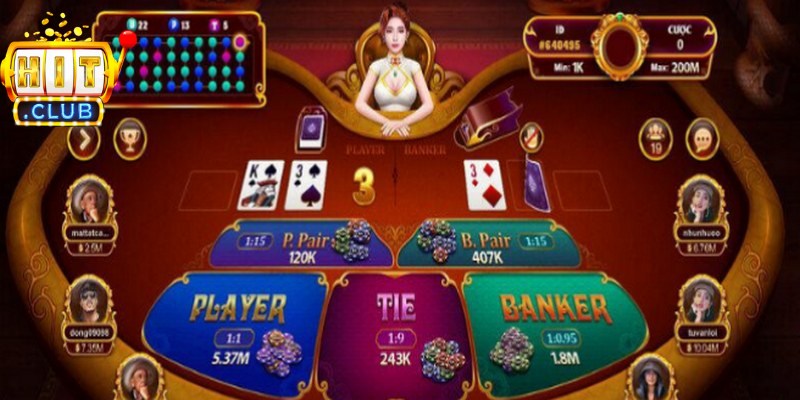 Baccarat Hitclub – Sảnh Cược Đẳng Cấp Và Cơ Hội Kiếm Tiền Tỷ 1 Baccarat có nguồn gốc từ châu Âu và nhanh chóng chiếm lĩnh các sảnh casino